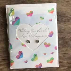 Brighton Mini Post Clover Earrings with Card